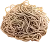 makaron soba, ugotowany i osuszony (lub makaron spaghetti pszenny, czyli to, czego użyłam)