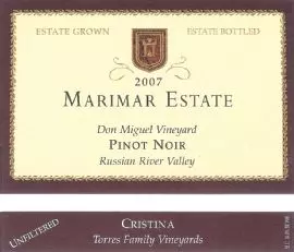 Winnica Marimar Estate Don Miguel Cristina Pinot Noir