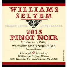 Williams Selyem Westside Road Sąsiedzi Pinot Noir
