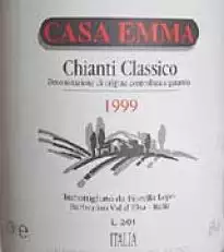 Casa Emma Chianti Classico D. O. C. G to eleganckie wino z bukietem kwiatów i nutami wiśni. Ma zrównoważoną świeżość, dobrą strukturę i aksamitne taniny. Starzony przez 1 rok w 500-litrowych beczkach, ma intensywny rubinowy czerwony kolor z fioletowymi refleksami. Dzięki trwałemu wykończeniu z dobrą kwasowością i mineralnością idealnie nadaje się do łączenia z makaronem i wędlinami.