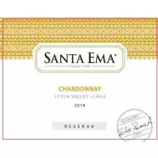 Santa Ema Chardonnay Reserva to jasne złoto-żółte wino, które pochodzi z Doliny Leyda. Pojawia się bukiet dojrzałych owoców tropikalnych, takich jak banany i marakui wraz z nutami miodu i wanilii. W ustach jest to wino o dobrej równowadze i przyjemnej kwasowości.Idealny do tłustych ryb i sosów, owoców morza i grillowanych krabów. Idealny również do białego mięsa i dojrzałych serów.