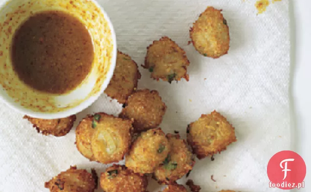 Crab Hush szczenięta z curry sos miodowo-musztardowy