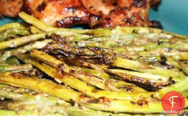 Szparagi glazurowane z musztardą i majonezem (grillowane)