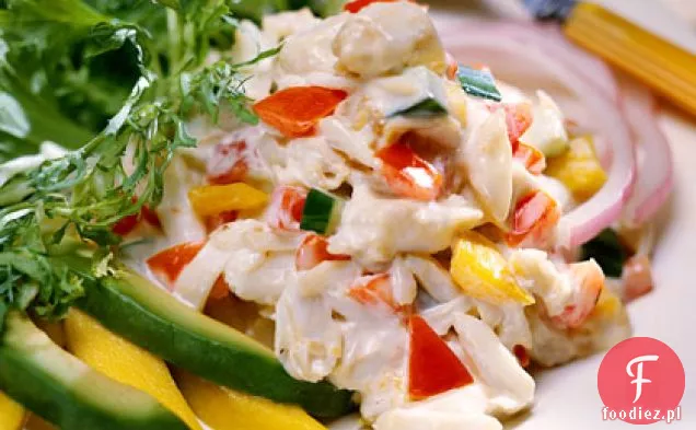 Sałatka Z Krabów Karaibskich Z Kremowym Sosem Piernikowym