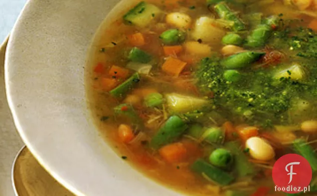 Wiosenna Zupa Jarzynowa Z Pesto