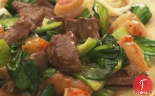 Pikantna Wołowina Z Krewetkami I Bok Choy