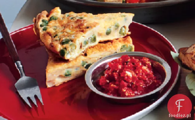 Curry grochowe Frittata ze świeżymi pomidorami Chutney