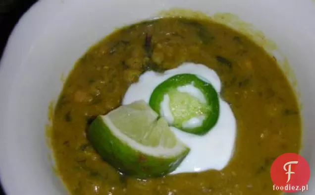 Curry czerwona soczewica i zupa z boczku szwajcarskiego