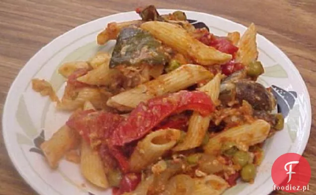 Pieczone Penne z pieczonymi warzywami, dzięki uprzejmości Giada De La