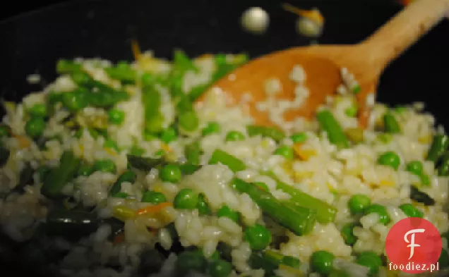 Risotto z zielonym groszkiem Rob Feenie