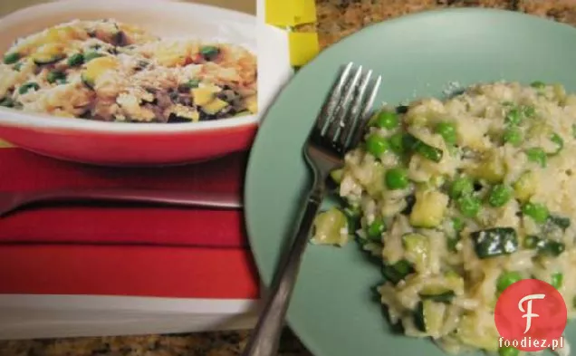 Wiosenne Risotto z groszkiem i cukinią