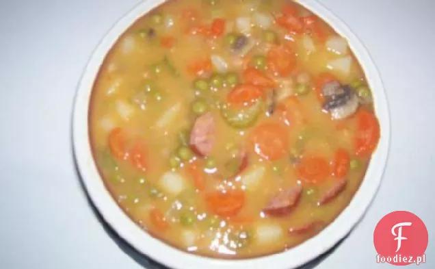 Szybka Kiełbasa-Zupa Fasolowa