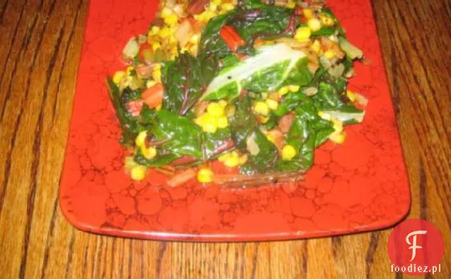 Sauteed Swiss Chard and Corn