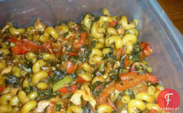 Kurczak i Szwajcarski Chard Fusilli