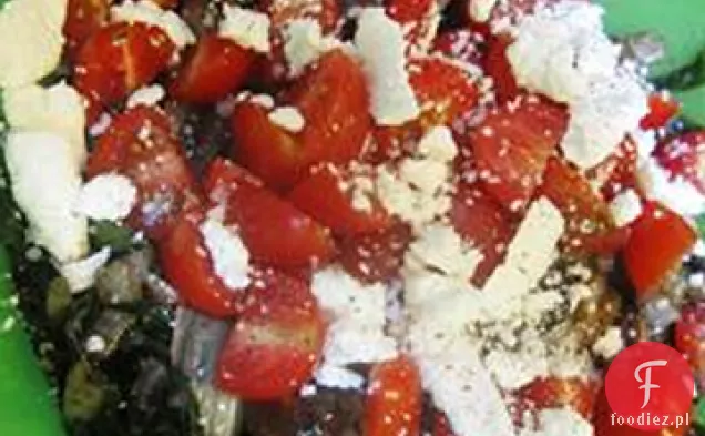 Ciepła Szwajcarska Sałatka z Chard i pieczarkami