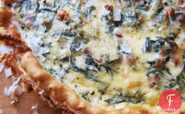 Obfite Chard, Pancetta i pecorino Quiche