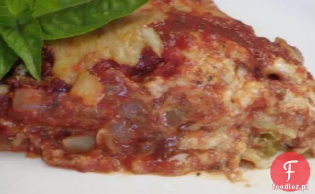 Lasagne Z Pikantną Kiełbasą, Papryką I Cebulą