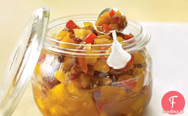 Chutney z ananasem i owocami Pestkowymi