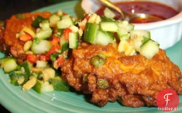 Tajskie placki rybne ze słodkim sosem Chilli i ogórkiem