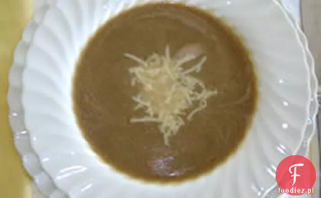 Zupa z pieczonego czosnku i bakłażana