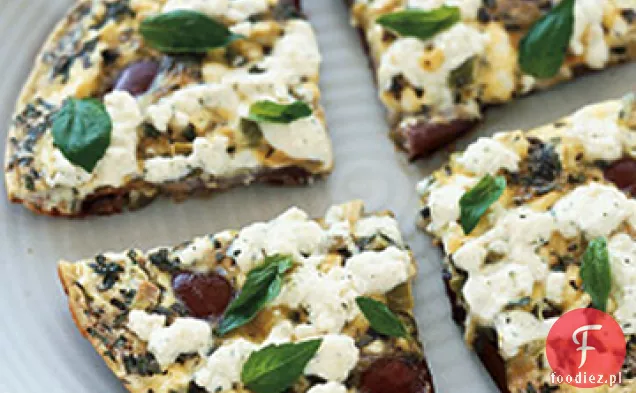 Bakłażan, Oliwa i ser ziołowy Frittata