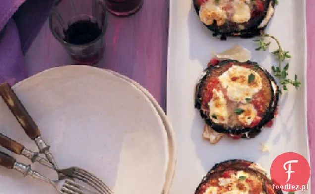 Bakłażan Parmezan Stosy