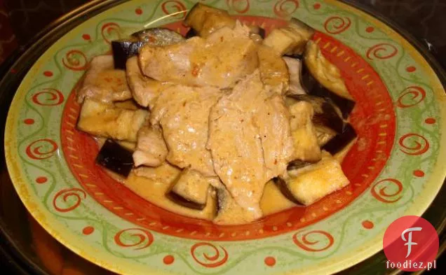 Thai Red Pork Curry Z Bakłażanami