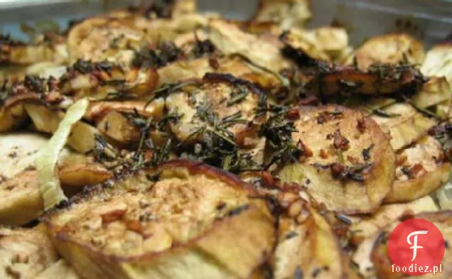 Pieczony rozmaryn cukinia i bakłażan Medley