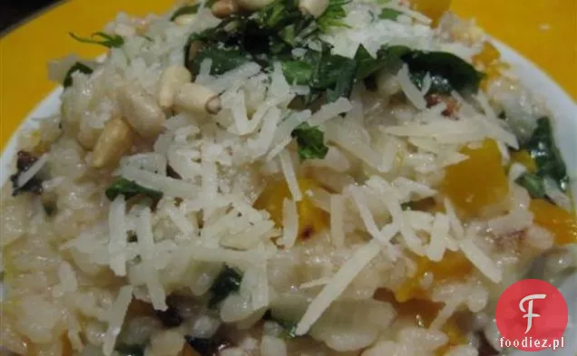 Risotto z dynią, cytryną i bazylią