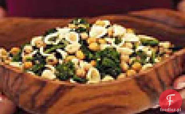 Orecchiette z brokułami Rabe i smażoną ciecierzycą