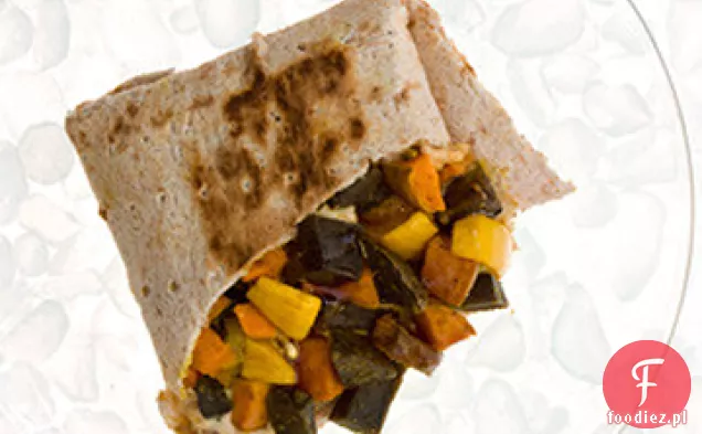 Soczewica Hummus Wrap z granatem Melasa przepis