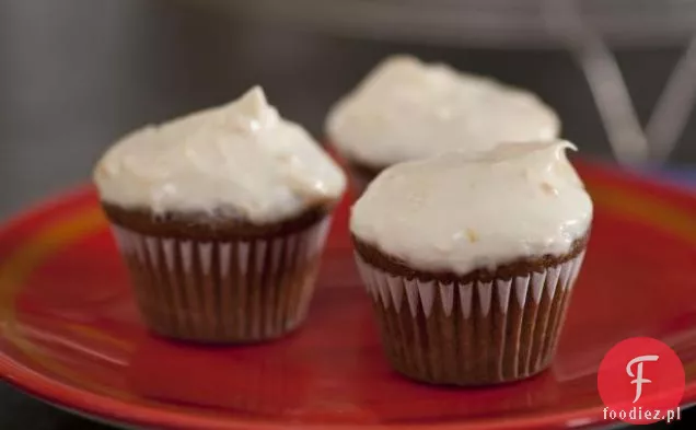 Cukinia Mini muffinki z pomarańczowo-klonową glazurą