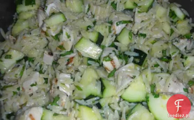 Sałatka Cytrynowa Orzo Z Cukinią I Świeżymi Ziołami