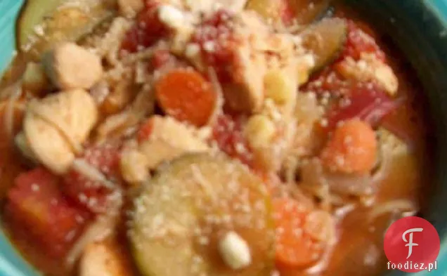 Włoska zupa z kurczaka i warzyw