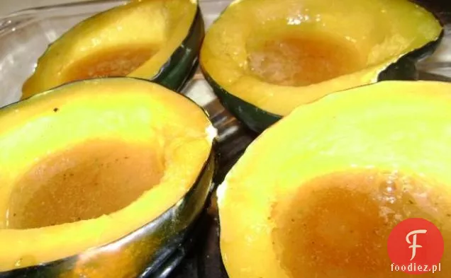 Squash Żołędziowy Szkliwiony Pomarańczowo