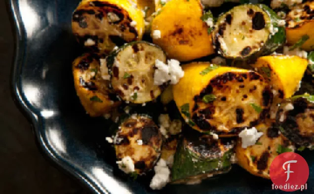 Grillowany Letni Squash z fetą i miętą