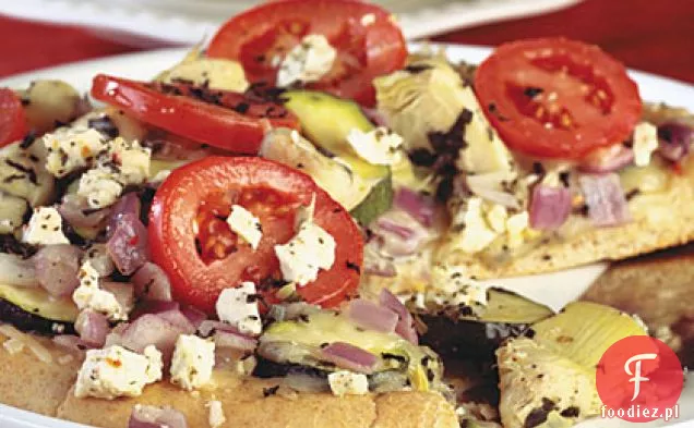 Śródziemnomorska Pizza z pełnoziarnistą skórką