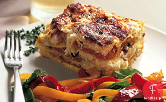 Lasagna z dyni i grzybami