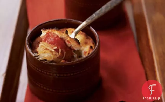 Spaghetti Squash Gratins z grubym sosem pomidorowym