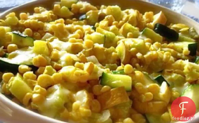 Calabacitas Con Queso i Chile Verde (Squash z serem i Gr