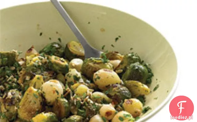 Pieczona Brukselka Z Nasionami Słonecznika