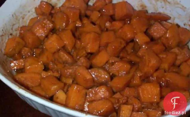 Kandyzowane Pieczone słodkie ziemniaki (piekarnik lub Grill)