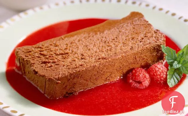 Mus czekoladowy z puree malinowym