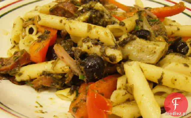 Pieczone Mostaccioli z papryką
