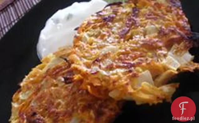 Naleśniki ze słodkich ziemniaków z sosem jogurtowym z limonki