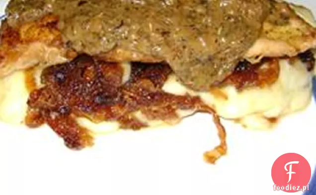 Kurczak z Brie i karmelizowaną cebulą