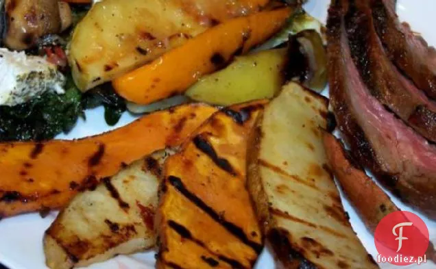 Grillowany Słodki Ziemniak i ziemniak Russet