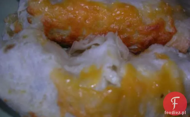 Mean Green Chicken Enchiladas