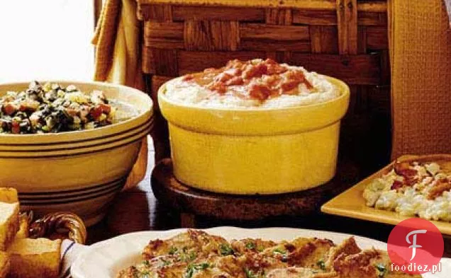 Puree ziemniaczane z sosem pomidorowym
