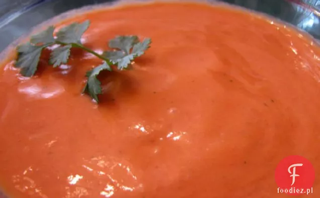 Surowa Pomidorowa Zupa Kolendrowa